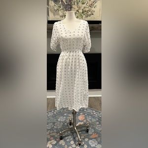 Lou and Grey white midi dress